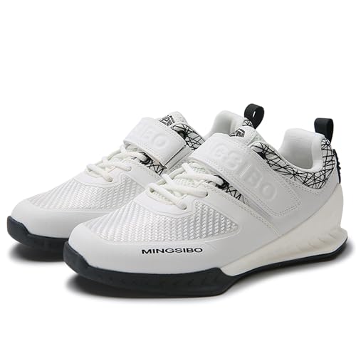 Image of Men's Weightlifting Shoes - Pro-Level Stability for Squats & Deadlifts - High-Traction Grip, Arch Support - Powerlifting & Strength Training Footwear