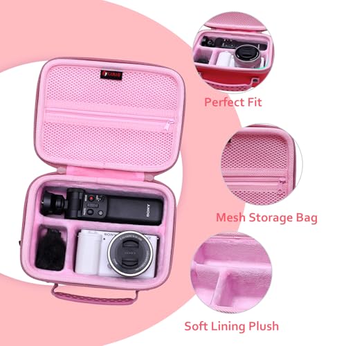 Funda rígida XANAD para Sony Alpha ZV-E10 y ZV-1 color rosa miniatura 2