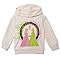 Wicked Big Girls Fleece Drop Shoulder Pullover Hoodie Oatmeal Heather 10-12