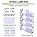 20 Pcs Ear Piercing Kit, Disposable Ear Piercing Gun Kit with 4 Pcs Self Piercing Gun, 4 Pcs Earrings Stud & Cleaning Tools(218 Fashion Pearl 4mm)