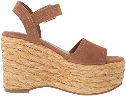Marc Fisher Women's BURIAN Wedge Sandal, Dark Cognac 210, 7.5 | Image 5