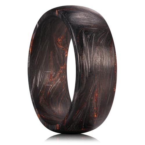 Bague pour homme en fibre de carbone King Will le cadeau de mariage idéal