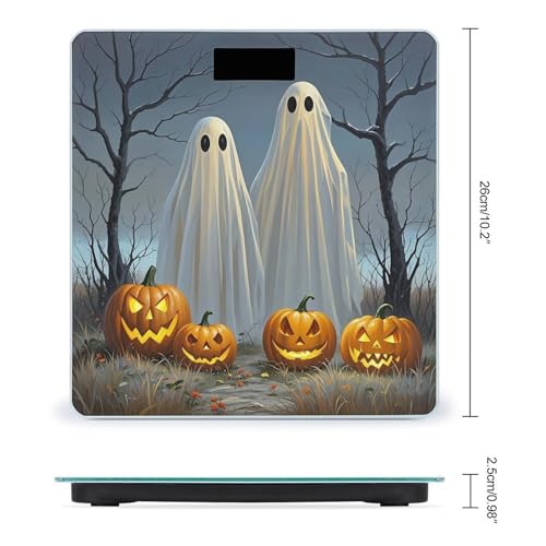 Báscula digital para baño con vidrio templado y pantalla LCD miniatura 2