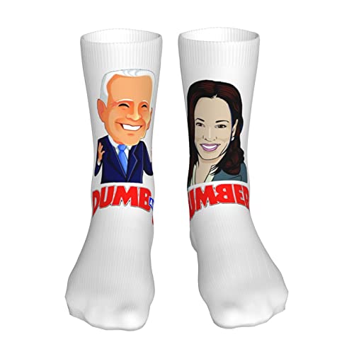 AOOEDM Calcetines Pro-Trump Dumb And Dumber Anti-Biden Harris 2024 Calcetines cálidos de invierno...