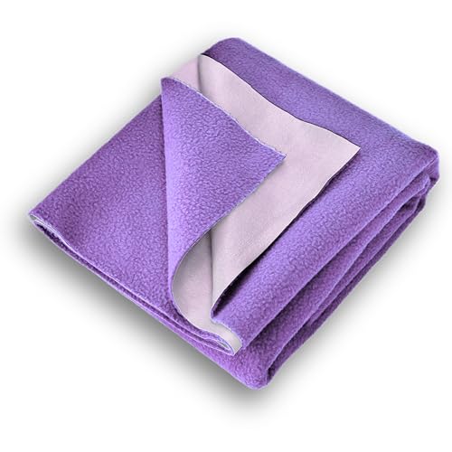 Vastrora Waterproof Dry Sheet for Baby & Adults | Instant Absorbent Urine Pee Sheet & Bed Wetting Mat | Soft Breathable Fleece Reusable Underpad & Massage Mat (Pack of 1 | Large | 140x100 cm)