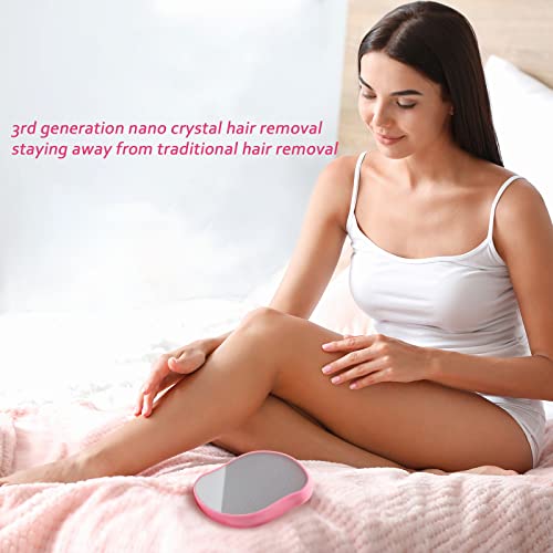 Firrenty-Crystal-Hair-Eraser-for-Women-and-Men-5th-Generation-Upgrade-Painless-Exfoliation-Crystal-Hair-Remover-Portable-for-Quick-Exfoliation-Crystal-Hair-Eraser-Reusable-Hair-Remover-ToolPink