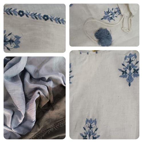 Image of Leriya Fashion Kurta Set with Dupatta for Women | Ethnic Kurti Sets for Woman Sleeveless | Round Neck Embroidery Kurta Set for Woman | Ethnic Traditional Straight Kurti Set for Daily Office Outfit