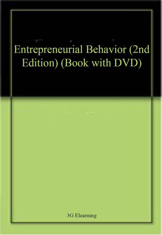 Buy Entrepreneurial Behavior (2nd Edition) (Book with DVD) โ BookShops.in