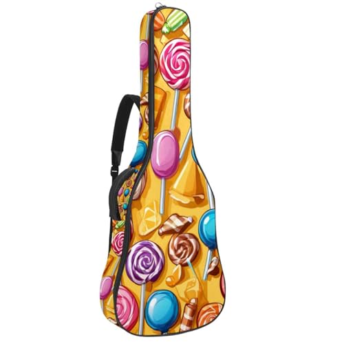 Sac pour guitare acoustique protégeant de la pluie et des chocs housse jaune bonbons 104,7 cm