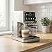 Imagen de Cafetera Espresso 20 Bares Semiautomatica Cappuccino Latte Thermoblock Pantalla Tactil Vaporizador Leche Deposito 1L Portafiltros Molido Frio Caliente Acero Inoxidable Calientatazas Goteo Doble Salida