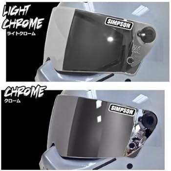 美品 SIMPSON クローム/ライトスモークシールド (M30用) Amazon | SIMPSON(シンプソン) ミラーシールド クローム/ライト