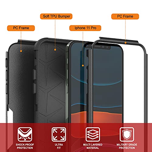 Coque iPhone 11 Pro antichoc pour éviter les casses d'écran avec clip ceinture - 3