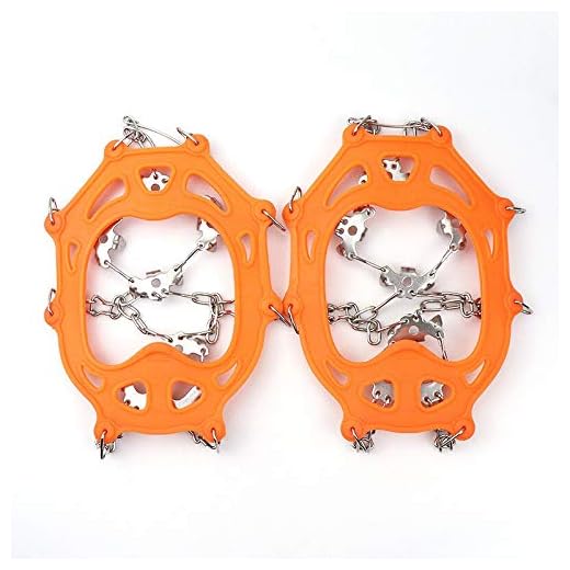 EZEELIFE Ice Cleats for Boots,Anti-Slip Shoe Spikes for ice and Snow,Hiking Snow Shoes,Fit Shoe Size-LEU 41-45 / US 7-11