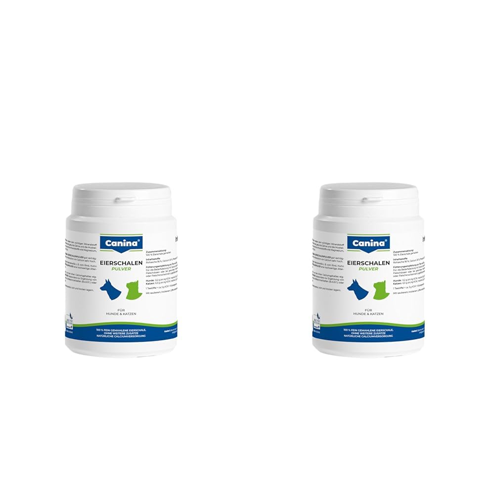 Canina Eierschalenpulver, 2er Pack (1 x 250 g)