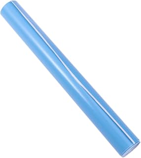 Didiseaon Película De Vinilo Pvc Brillante Para Coche y Moto Autoadhesiva Antifugas Resistente Al Agua Con Memoria y Fácil Limpieza Color Azul Para Exteriores y Accesorios