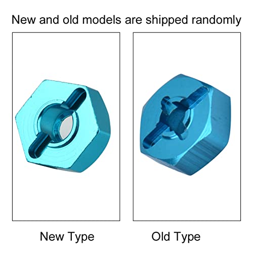 RC Rad Hex Adapter, 4 Stücke Metall 7mm bis 12mm Rad Hex Hub Adapter für RC Ersatzteil RC Auto Upgrade Teile