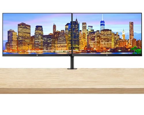 Image of HP Z24i G2 24 Inch 1920 x 1200 IPS LED Backlit Monitor (1JS08A8#ABA) 2-Pack Display Bundle with Fully Adjustable Dual Stand