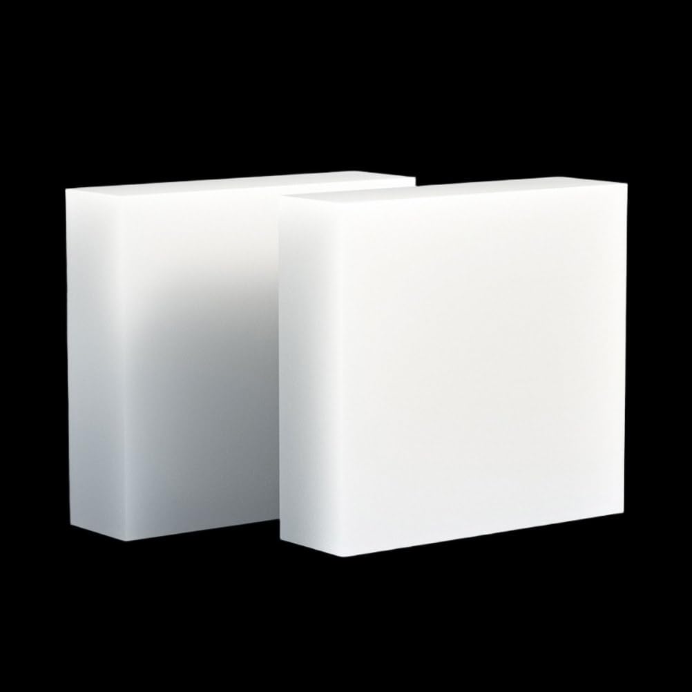2Pcs White PP Reusableplastic Blocks - 120×120mm Anti-Vibration Support Pads
