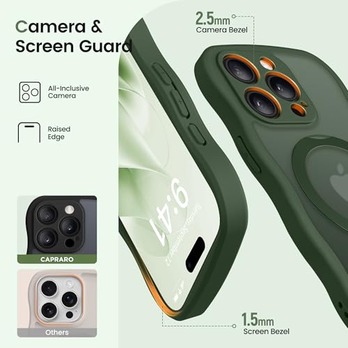 Coque iPhone 13 Pro Max CAPRARO avec support rotatif 360