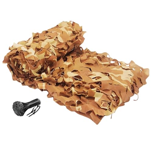Genérico Red Camuflaje Sombra Exterior 1-20m Mallas De Camuflaje, Tela Camuflaje, Camping, Paisaje Forestal, Red para Exteriores, Jardín, Fiesta, Decoración(1.5x3.5 M)