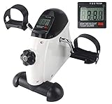 Ipalmay Under Desk Bike Pedal Exerciser with LCD Display for Legs and Arms, Recovery Exerciser with...