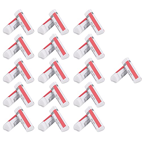 Hethlif Gommes Triangulaires 4B, 32 Pièces, Gommes Souples de Haute qualité pour écriture et Croquis, pour étudiants Artistes, Fournitures Scolaires et de Bureau, Blanches, 5x1,1 Cm