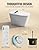Luoware Smart Toilet with Bidet Built in, Luxury One Piece Elongated Bidet Toilet, Auto Open/Close/Flush, Foot Sensor Operation, Built-in Tank & Booster Pump, Heated Seat, Massage Wash, Night Light
