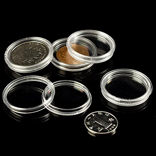 Capsulas para monedas 30mm pack 100 piezas miniatura 5