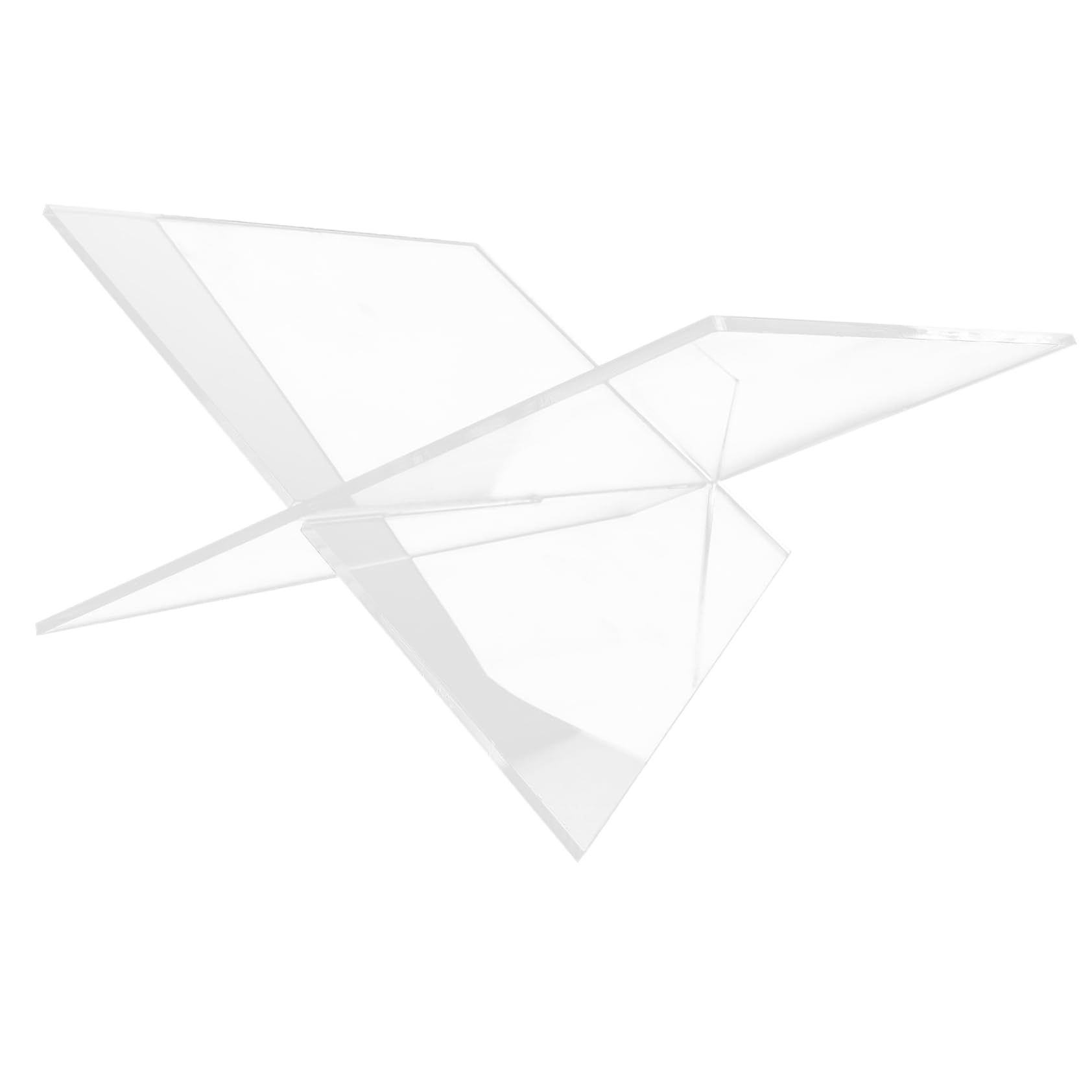 Soporte de Acrílico Transparente Forma de X Estante de Lectura para Cocina y Escritorio Soporte Estable para Recetas Moderno y Práctico