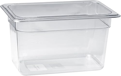 Miniatura 3 de Chef's Supreme - Bandeja de comida de policarbonato de cuarto tamaño, aprobada por NSF (4" de profundidad)