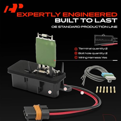 Image of A-Premium Front HVAC Blower Motor Resistor Compatible with Chevrolet & GMC | for Astro 1996-2005, Safari 1996-2005