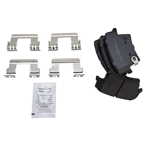 Image of TRQ Rear Brake Pad and Rotor Set Semi Metallic Rotors Calipers Compatible with 2007-2014 Dodge Charger 2007 Magnum