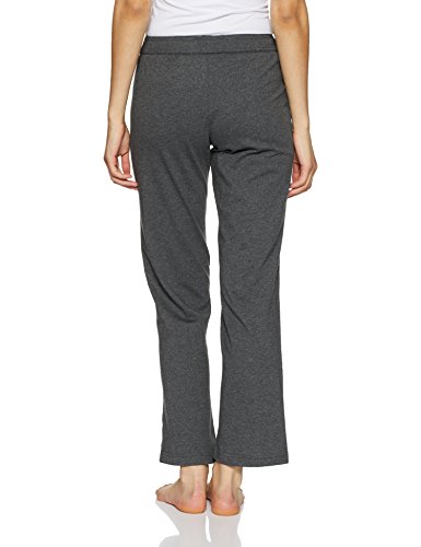Image of Jockey 1305 Women's Super Combed Cotton Rich Relaxed Fit Mid Rise Trackpants with Contrast Side Piping and Pockets
