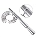 Kuuqa Aluminium Ring Sizer Mandrel and Stainless Iron Ring Sizer Guage Set with 2 Piece Jewelry Polishing Cloth