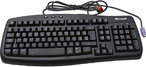 Amazon.in: Buy Microsoft Basic 1.0A Computer Keyboard PS2 Black PS/2 3 ...