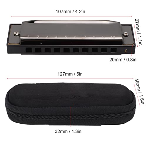 Harmonica, Instrument de Musique Professionnel Bonne Intonation Durable pour Adultes pour la Performance pour Jouer(Le noir) - Les Beatles, Paul McCartney, John Lennon, RIngo Starr, George Harrison Harmonica, Instrument de Musique Professionnel Bonne Intonation Durable pour Adultes pour la Performance pour Jouer(Le noir) – Image 7
