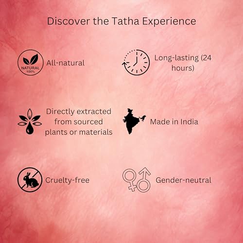 Image of Tatha Rose Attar Original | 100% Gulab Itra | Alcohol-Free Roll-On Perfume for Women & Men | Long-Lasting, Stress Relief & Romantic Scent | Ideal Gift | Gulab Attar | Without alcohol (10 ML)