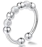 Anillo para ansiedad con texto en inglés «To My Daughter», regalo de Mon Ansiedad, anillo de meditación para mujeres y niñas, anillo giratorio ajustable, joyería de regalo para hija