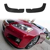 HYPER GLORY Universal Front Bumper Lip, Unpainted Black Polyurethane Front Lower Chin Spoiler Protector for Most SUV, Sedan,Coupe, 2 Pieces
