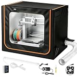 3D Printer Enclosure with Ventilation, 5-in-1 Detector-Adjustable Fan-Large