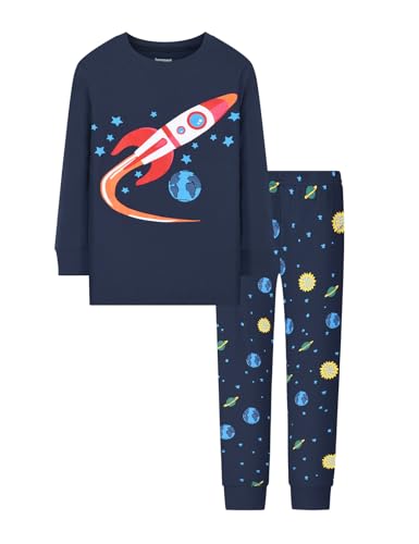 Image of Joyond Boys Pajamas Set for Toddler Cotton Clothes Snug-Fit Pjs Kids Casual Long Sleeve Sleepwear Set