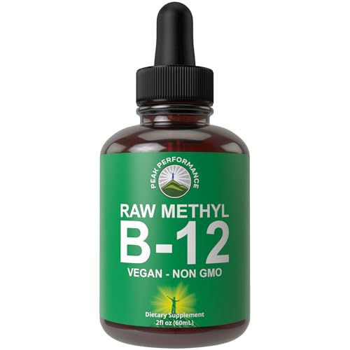 Raw Methyl B12 Liquid Drops. Sublingual Fast Acting Advanced Vegan B 12
