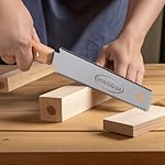 Japanese Pull Saw, Hand Saw With Double Edges of 11/17 TPI, SK5 Flexible Blade Flush Cut Saw for Wood Cutting - Image 4