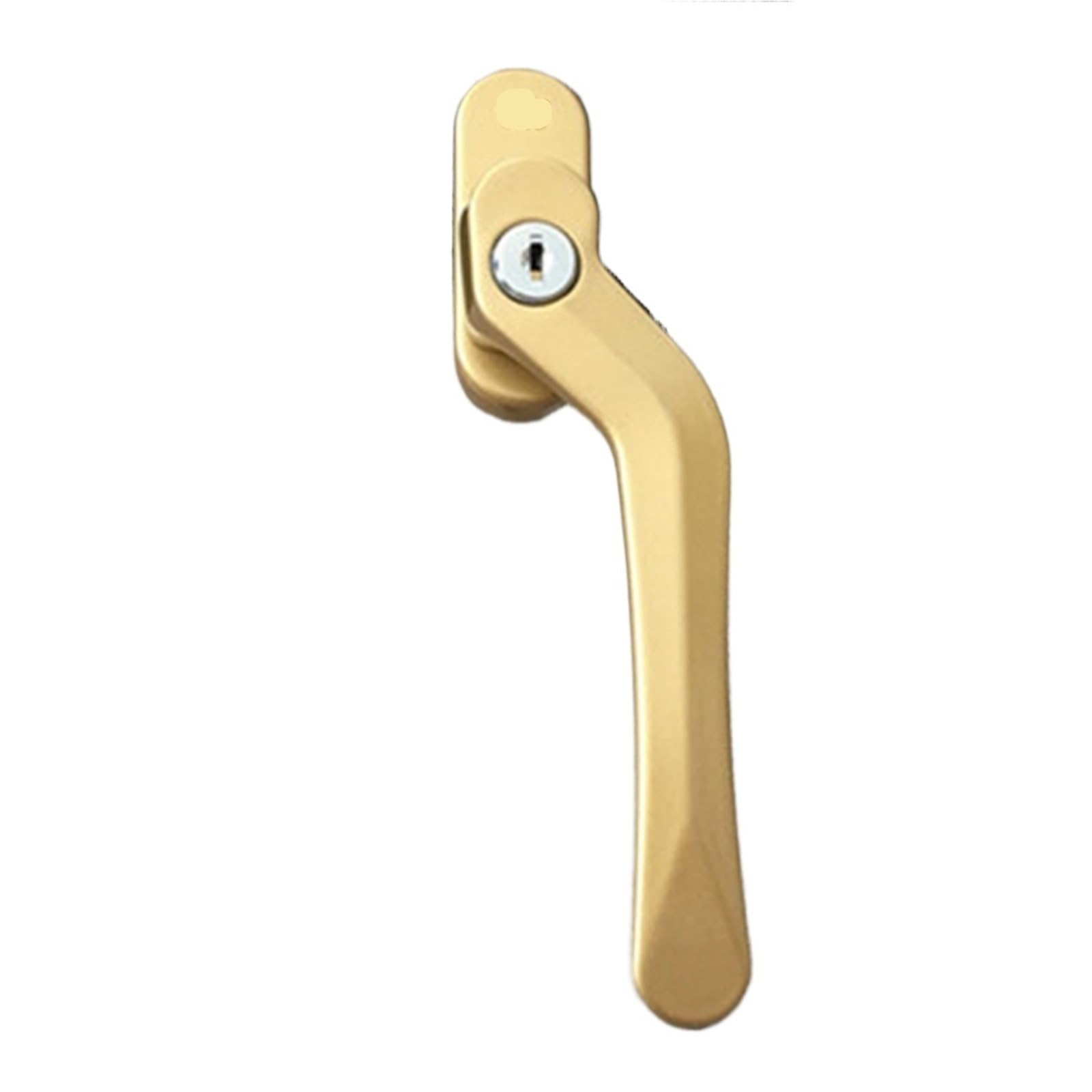 Kxaoxgrc R Inline Eplacement Window Handle, Aluminum Alloy Casement Window Lock Square Shaft Pull Handle Gold(R)