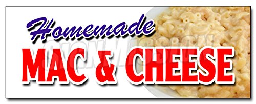 36" Homemade MAC & Cheese Decal Sticker take Carry Out Food Macaroni eat Best