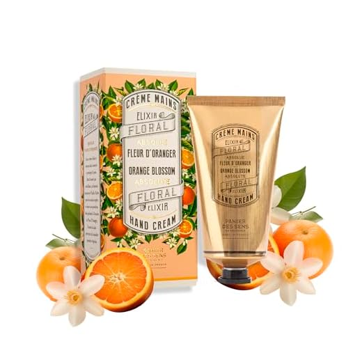 Panier des Sens Orangenblüten Handcreme für sehr trockene Hände 75ml - Hand Cream mit Mandel- und Olivenöl für intensive Pflege - 97% natürliche Inhaltsstoffe - hergestelt in Frankreich