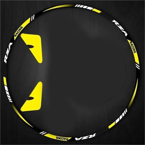 Cadre de roue réfléchissant étanche jaune, liseré décoratif de moyeu pour Honda Forza