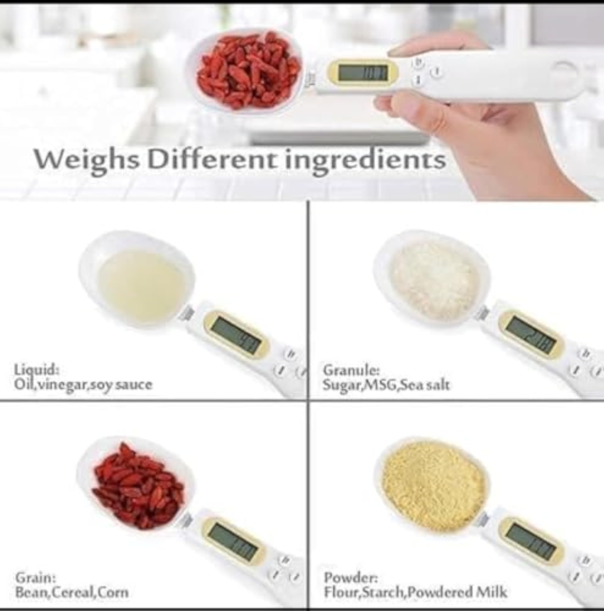 Electronic Kitchen Measuring Spoon Scale