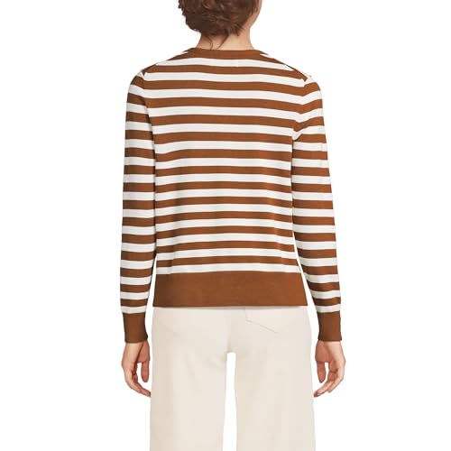 Image of Lands' End Women's Fine Gauge Cotton Cardigan Sweater