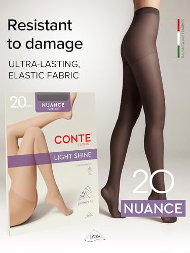 Image of Conte Nuance 20 Denier Sheer Pantyhose for Women, Nylon Tights